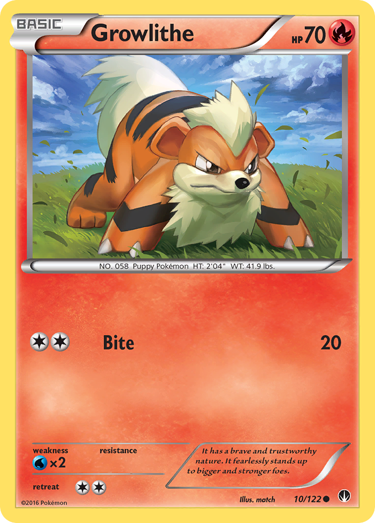 Growlithe – BREAKpoint 10 – Pokémon TCG single card Hoofdafbeelding