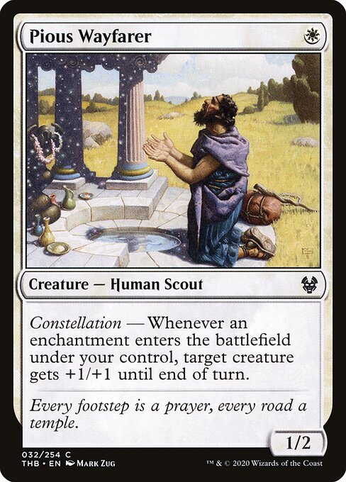 Pious Wayfarer – Theros Beyond Death (THB-32) Magic: The Gathering card