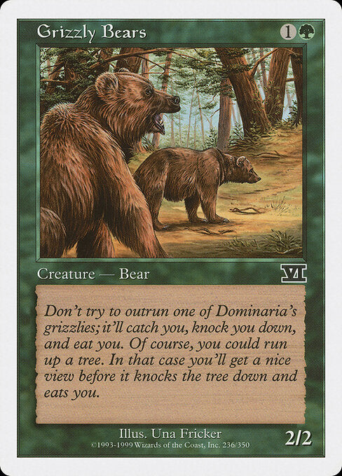 Grizzly Bears – Sixth Edition (6ED-236) Magic: The Gathering card Main image