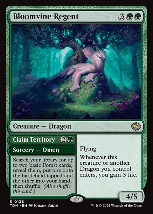 Bloomvine Regent // Claim Territory – Tarkir: Dragonstorm (TDM-136) Magic: The Gathering card | LC-REM-20260804-15401858990412-10e0a9a3-f63a-4f92-a083-9d181580e498 Main image
