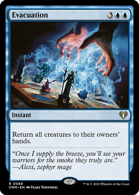 Evacuation – Commander Masters (CMM-89) Magic: The Gathering card Main image