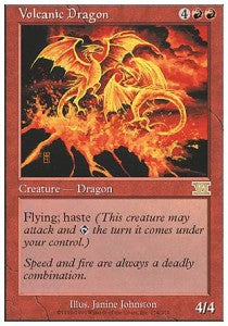 Volcanic Dragon - Sixth Edition (Rare) [6ED-214]