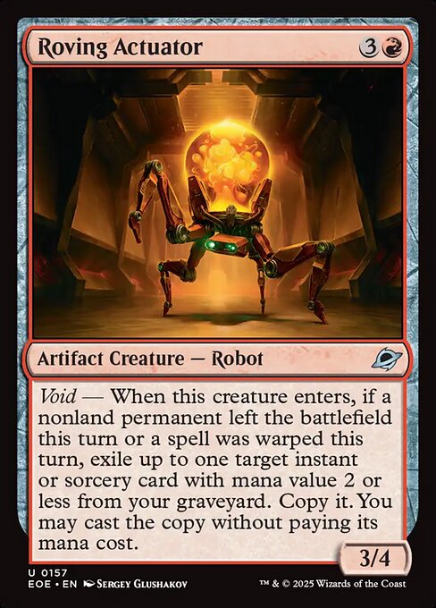 Roving Actuator – Edge of Eternities (EOE-157) Magic: The Gathering card | LC-REM-20260804-15523471655244-1111173b-ea49-4de4-b5b0-07d768c626b9