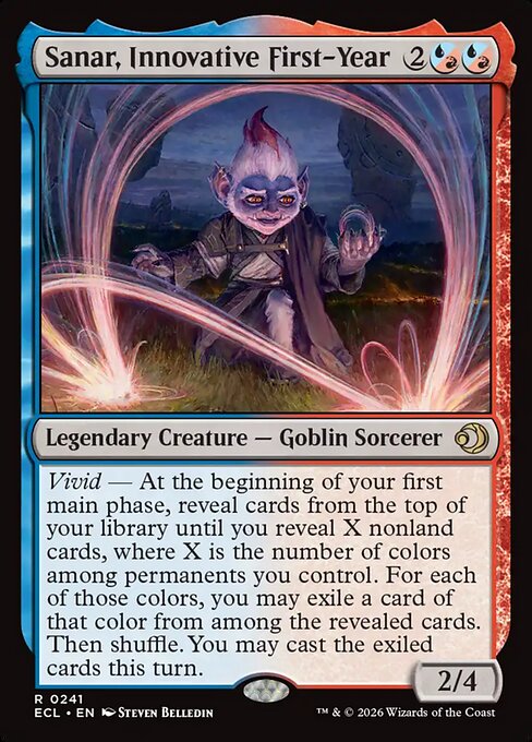 Sanar, Innovative First-Year – Lorwyn Eclipsed (ECL-241) Magic: The Gathering card