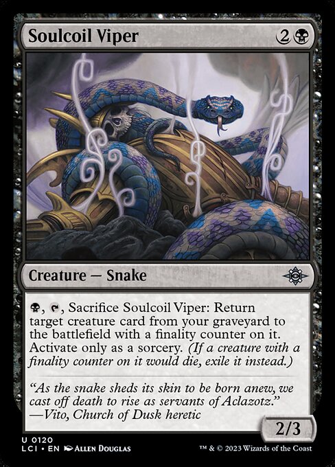 Soulcoil Viper – The Lost Caverns of Ixalan (LCI-120) Magic: The Gathering card