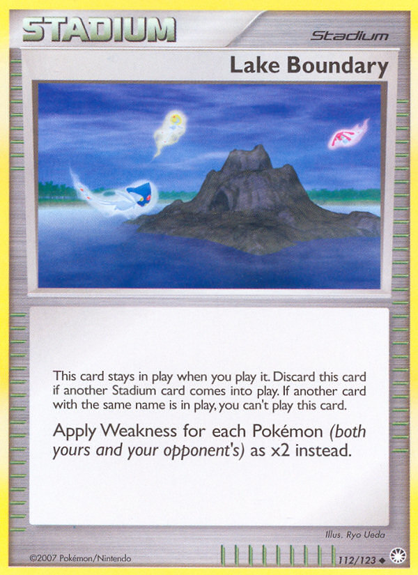 Lake Boundary – Mysterious Treasures 112 – Pokémon TCG single card Hoofdafbeelding