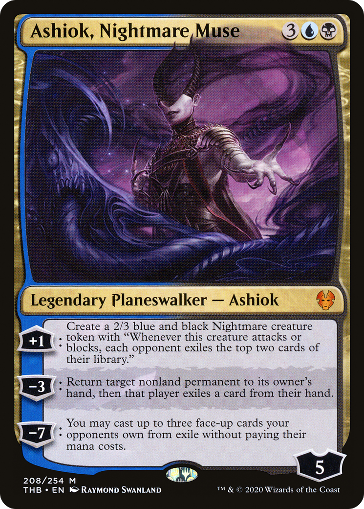 Ashiok, Nightmare Muse – Theros Beyond Death 208 – Magic: The Gathering single card Main image