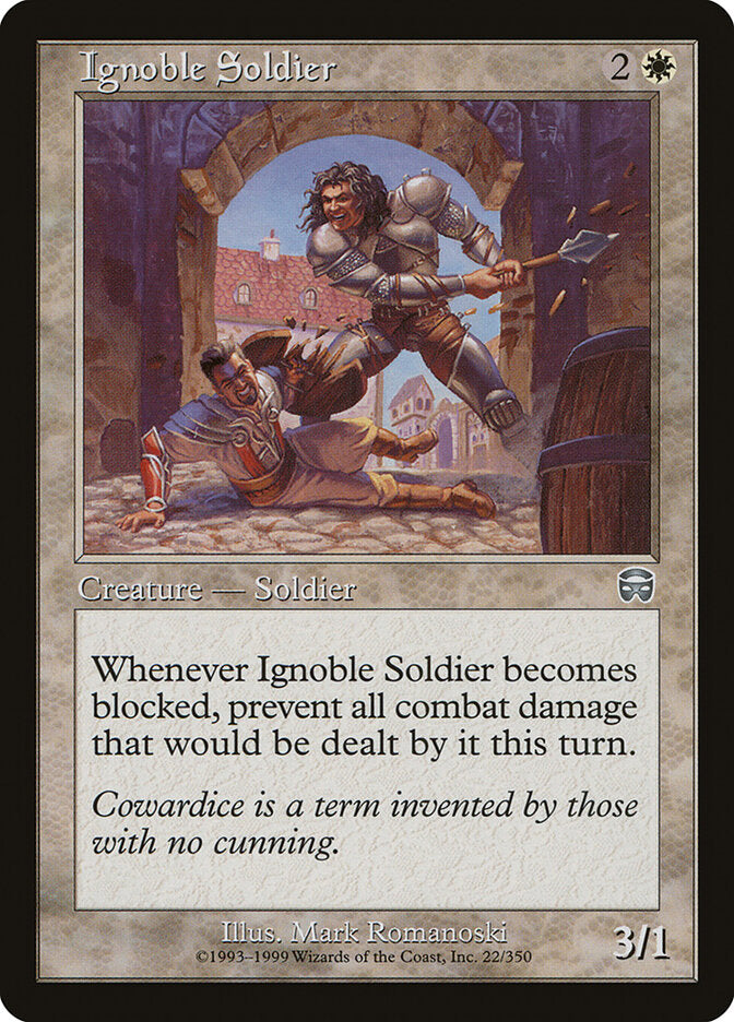 Ignoble Soldier - Mercadian Masques (Uncommon) [MMQ-22] Main image