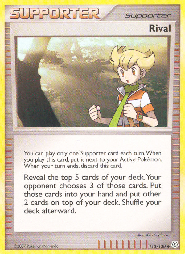 Rival – Diamond & Pearl 113 – Pokémon TCG single card Hoofdafbeelding