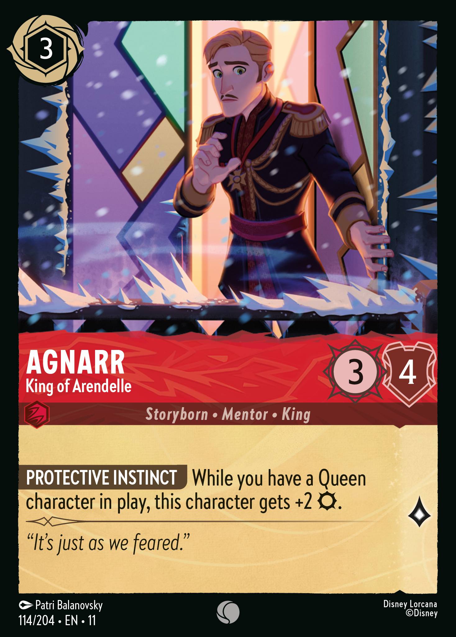 Agnarr - King of Arendelle — Winterspell (11WSP-114) Disney Lorcana card Hoofdafbeelding