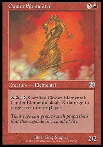 Cinder Elemental - Mercadian Masques (Uncommon) [MMQ-183] Main image