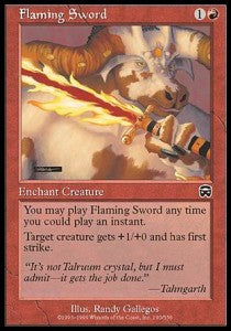 Flaming Sword - Mercadian Masques (Common) [MMQ-190] Main image