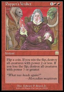 Puppet's Verdict - Mercadian Masques (Rare) [MMQ-208]