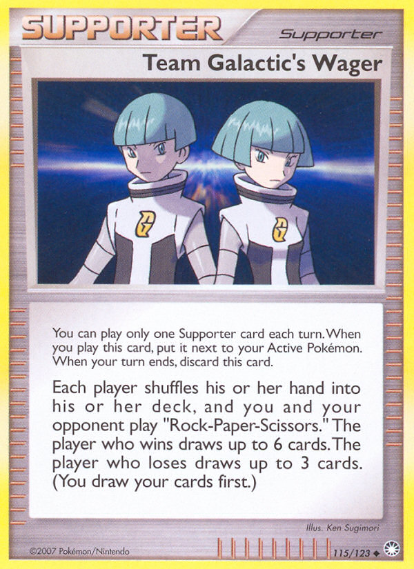 Team Galactic's Wager – Mysterious Treasures 115 – Pokémon TCG single card Hoofdafbeelding
