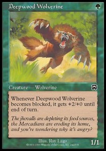 Deepwood Wolverine - Mercadian Masques (Common) [MMQ-242] Main image