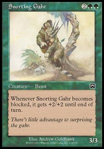 Snorting Gahr - Mercadian Masques (Common) [MMQ-272] Imagen principal del producto