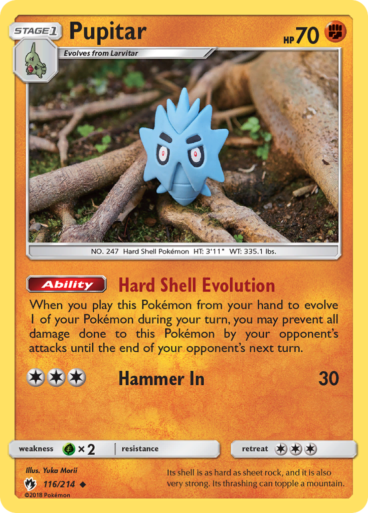 Pupitar – Lost Thunder 116 – Pokémon TCG single card