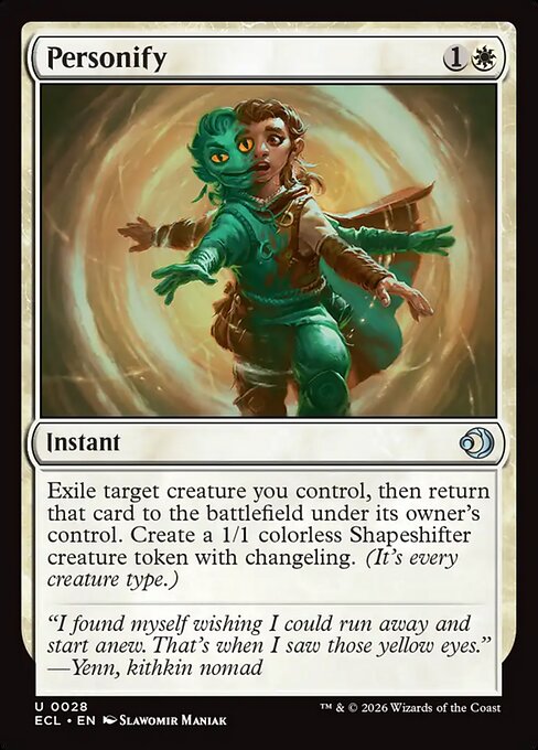 Personify – Lorwyn Eclipsed (ECL-28) Magic: The Gathering card