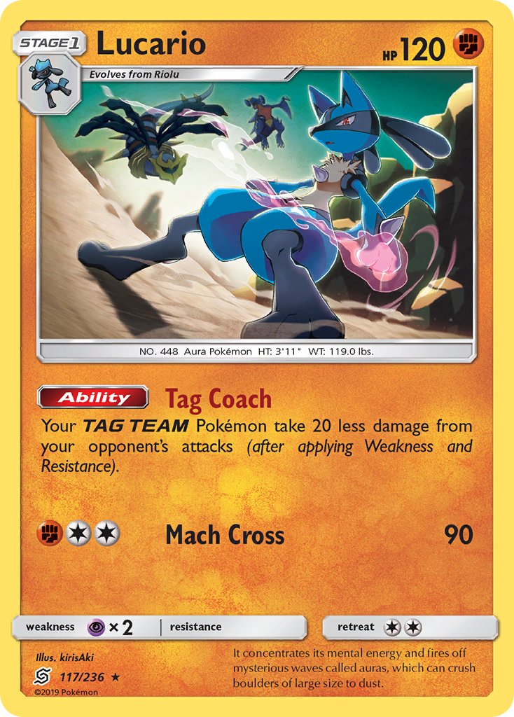 Lucario – Unified Minds 117 – Pokémon TCG single card
