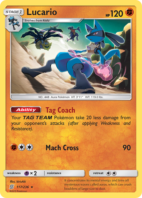 Lucario – Unified Minds 117 – Pokémon TCG single card