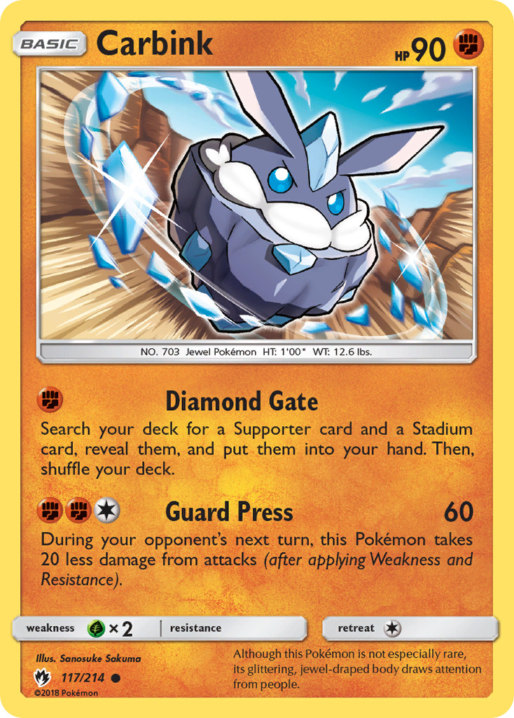 Carbink – Lost Thunder 117 – Pokémon TCG single card Hoofdafbeelding