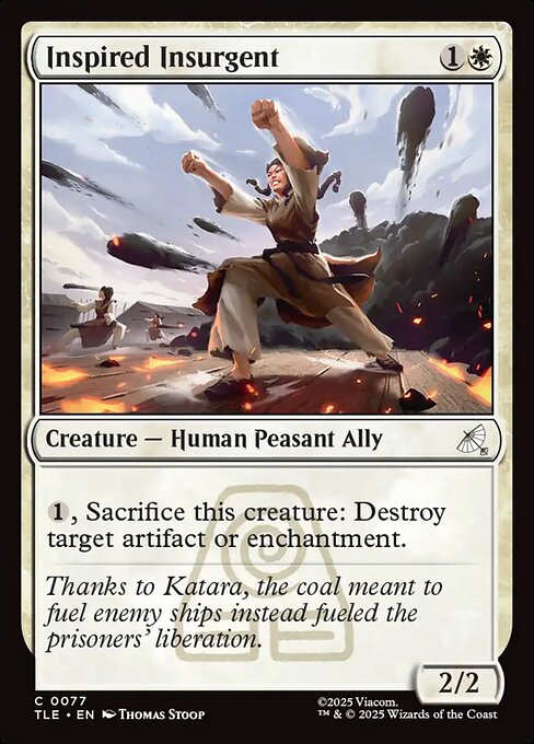 Inspired Insurgent – Magic: The Gathering | Avatar: The Last Airbender: Eternal (TLE-77) Magic: The Gathering card