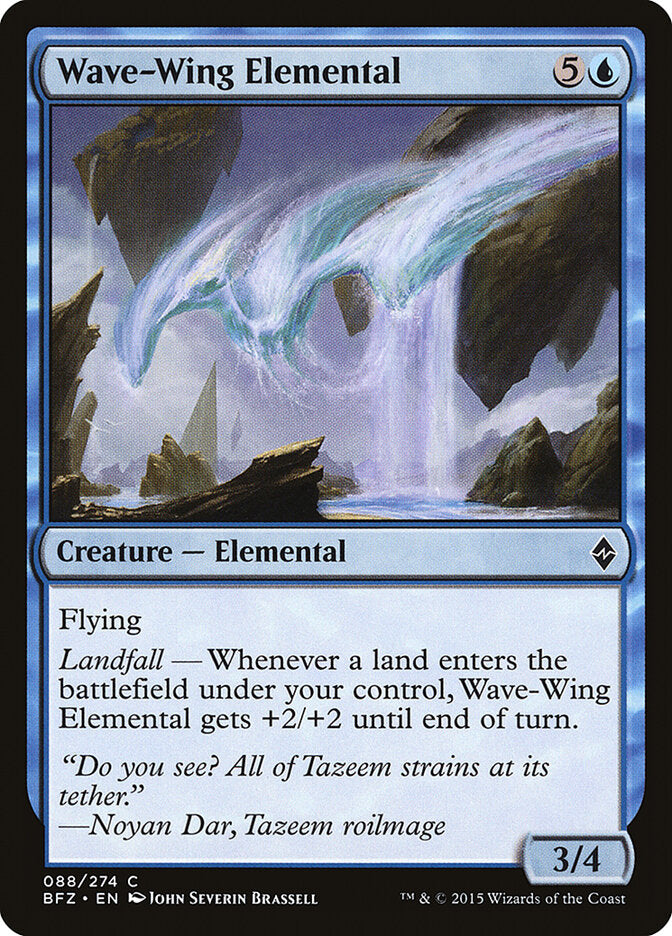 Wave-Wing Elemental - Battle for Zendikar (Common) [BFZ-88] Image principale du produit