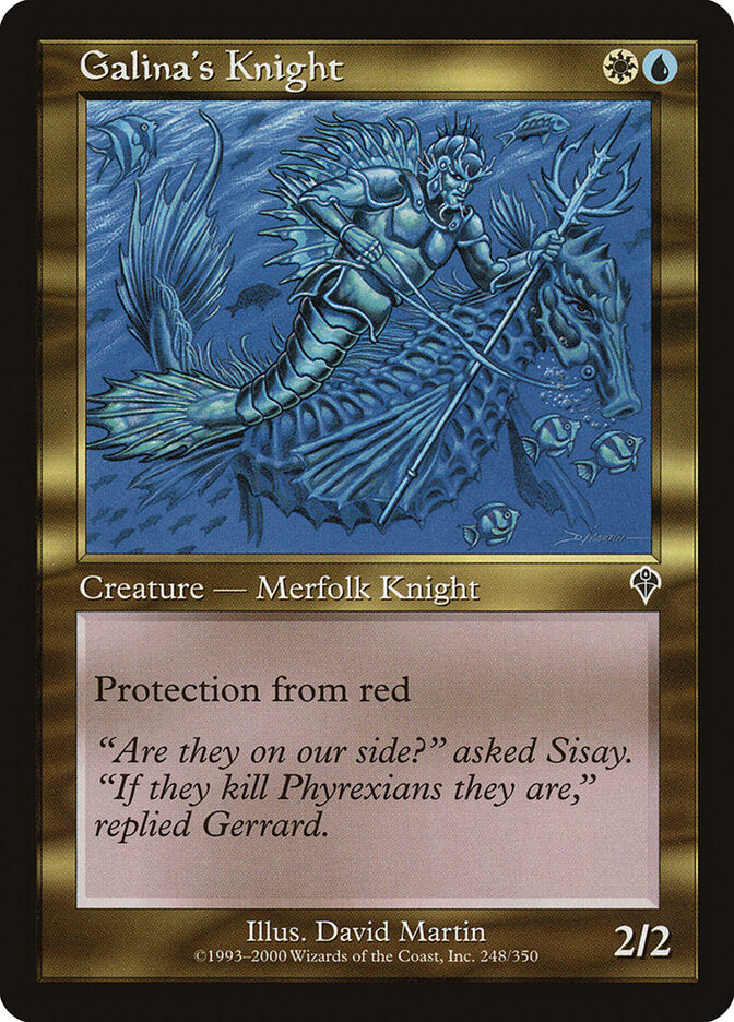 Magic-kaart Galina's Knight INV-248 uit Invasion (Common)