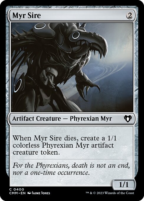 Myr Sire – Commander Masters (CMM-400) Magic: The Gathering card