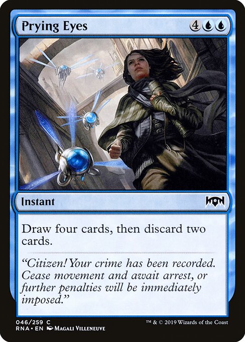 Prying Eyes – Ravnica Allegiance (RNA-46) Magic: The Gathering card