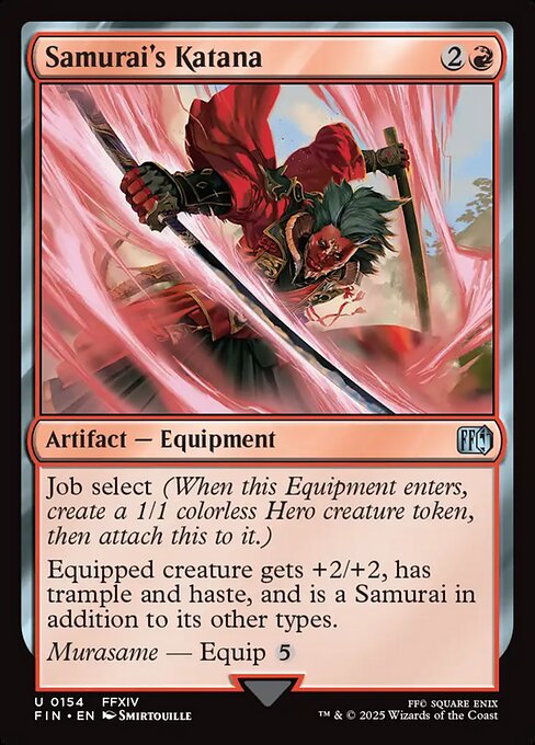 Samurai's Katana – Final Fantasy (FIN-154) Magic: The Gathering card | LC-REM-20260804-15568987259212-11f1d378-c78c-402a-ac46-2d32598c23e7 Main image