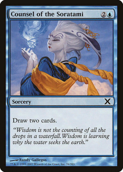 Counsel of the Soratami – Tenth Edition (10E-76) Magic: The Gathering card
