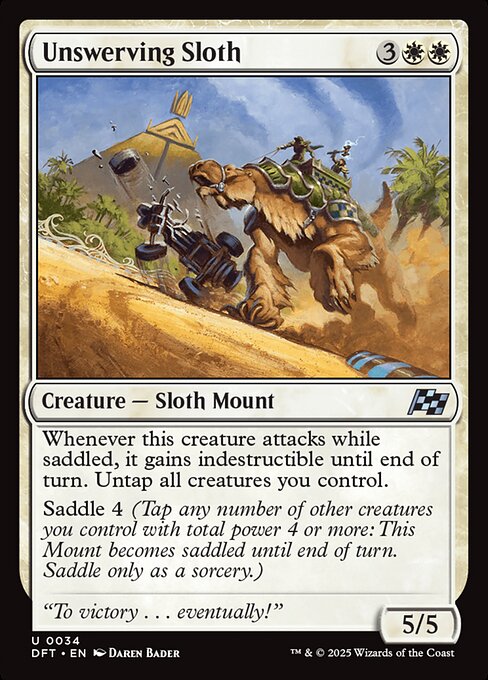Unswerving Sloth – Aetherdrift (DFT-34) Magic: The Gathering card | LC-REM-20260804-15339696783692-12296a74-5d60-4ee3-aa53-2289f84da776