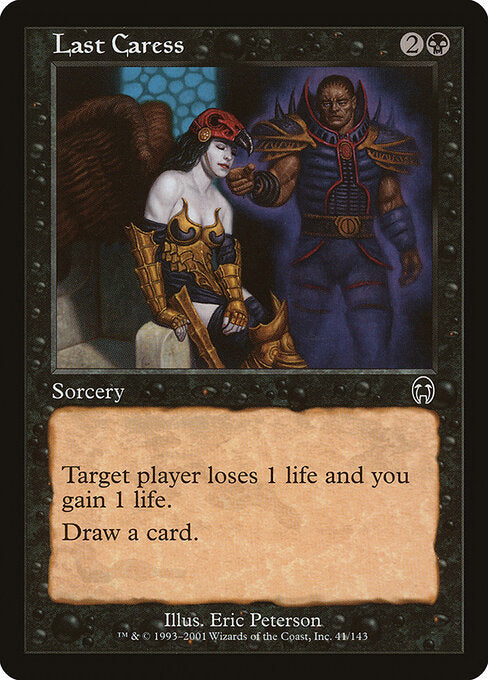 Last Caress – Apocalypse (APC-41) Magic: The Gathering card