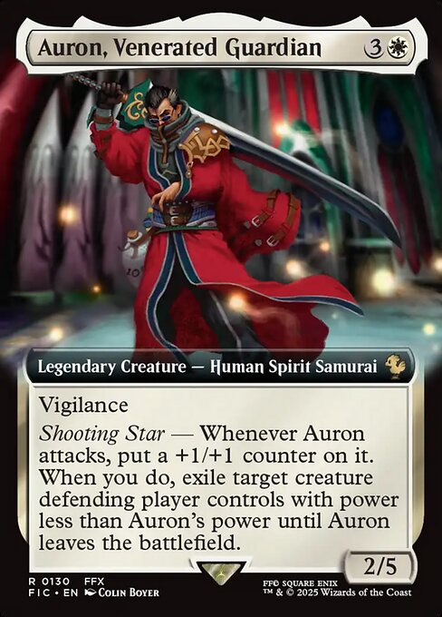 Auron, Venerated Guardian – Final Fantasy Commander (FIC-130) Magic: The Gathering card | LC-REM-20260804-15339520983372-12646217-db83-4b47-8f79-388c925dce77 Main image