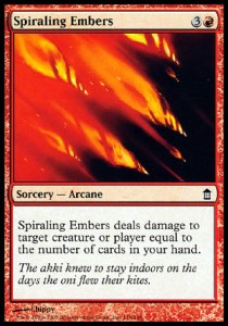 Spiraling Embers - Saviors of Kamigawa (Common) [SOK-116] Hoofdafbeelding