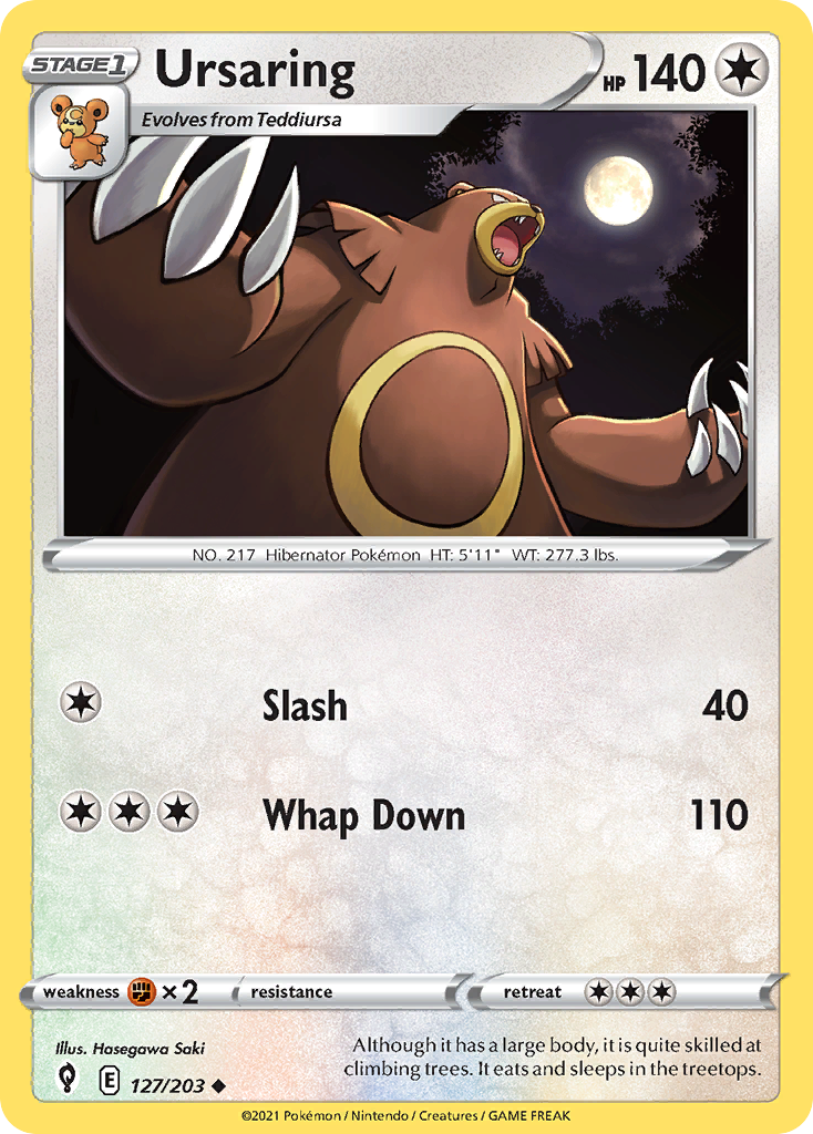 Ursaring – Evolving Skies 127 – Pokémon TCG single card Image principale du produit