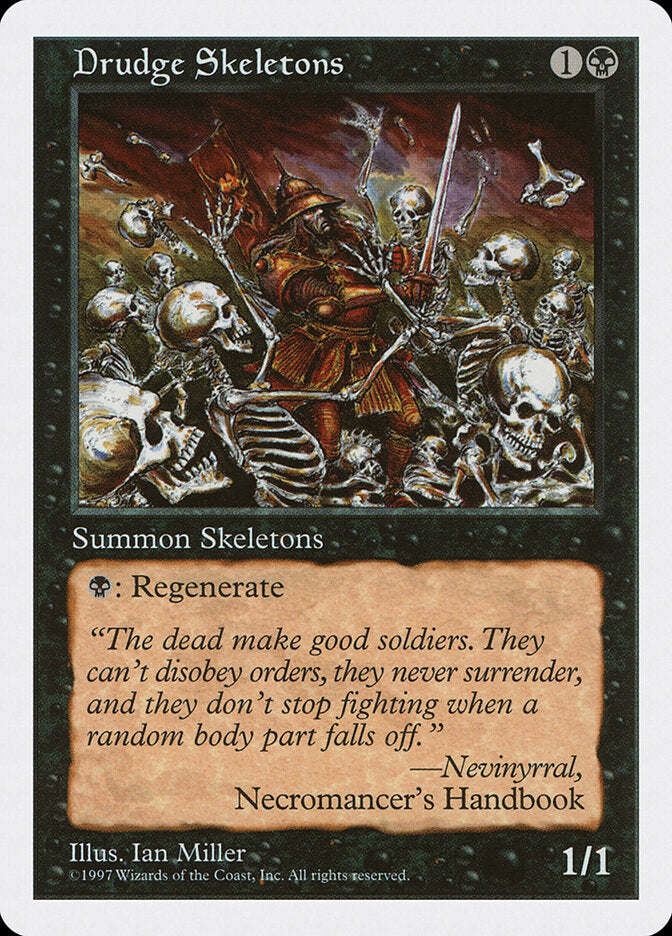 Magic-kaart Drudge Skeletons 5ED-157 uit Fifth Edition (Common)