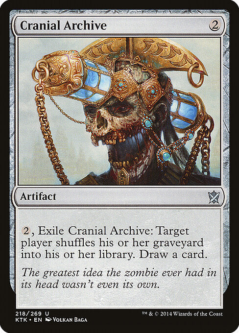Cranial Archive – Khans of Tarkir (KTK-218) Magic: The Gathering card | LC-REM-20260804-15711413338444-1284b15f-2a70-48d6-89d3-e787af3f07eb Hauptbild