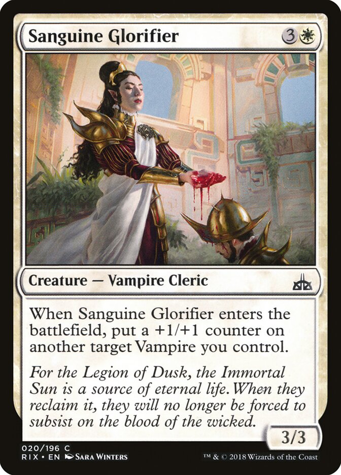 Sanguine Glorifier - Rivals of Ixalan (Common) [RIX-20]