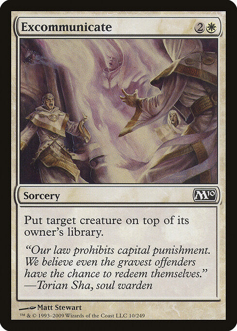 Excommunicate – Magic 2010 (M10-10) Magic: The Gathering card