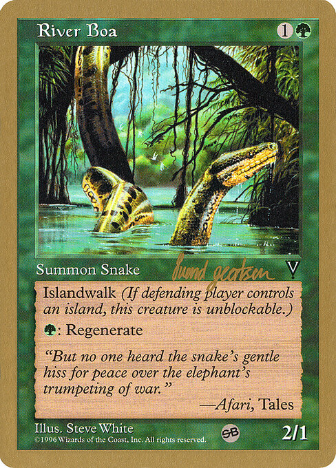 Magic-kaart River Boa WC97-sg118sb uit World Championship Decks 1997 (Special) Hauptbild