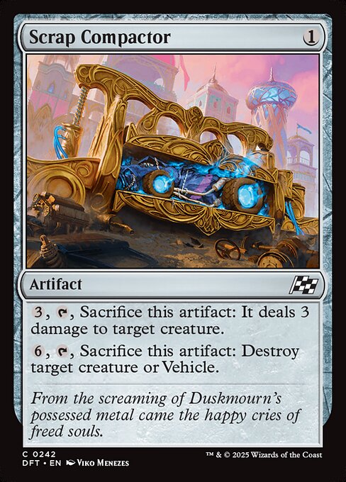 Scrap Compactor – Aetherdrift (DFT-242) Magic: The Gathering card