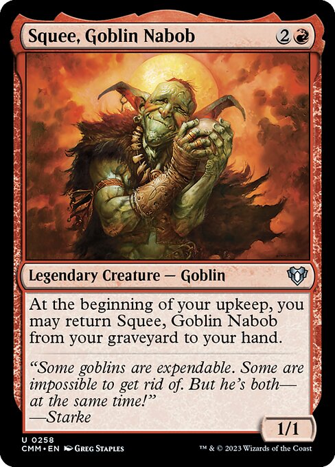 Squee, Goblin Nabob – Commander Masters (CMM-258) Magic: The Gathering card Immagine principale del prodotto