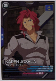 Voorzijde – Karen Joshua [VE02-045] – Mobile Suit Gundam Arsenal Base – 2026 WAVECHOES Season 02 | Lichcards