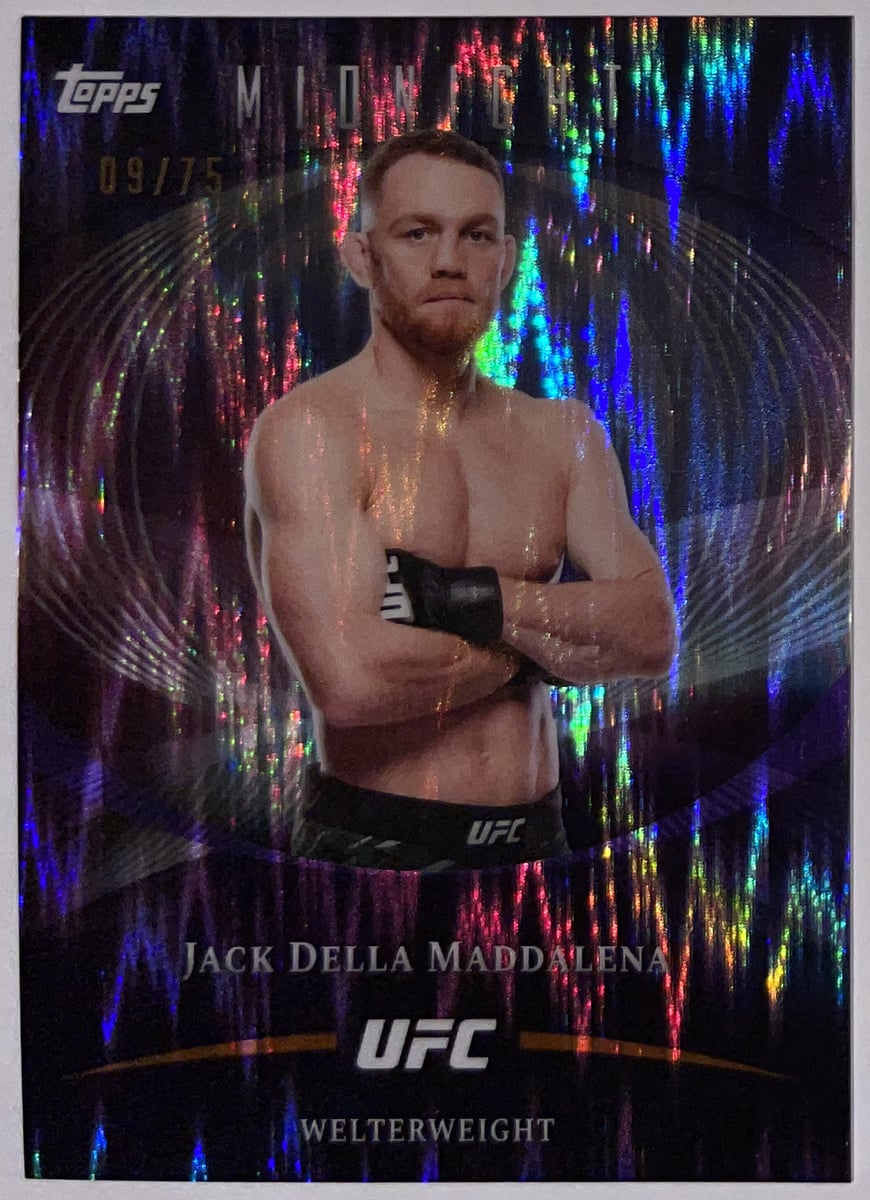 Voorzijde – Jack Della Maddalena [75] – 2026 Topps Midnight UFC | Lichcards