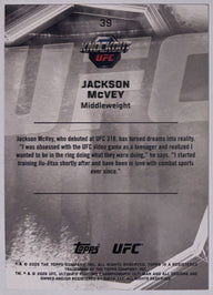 Achterzijde – Jackson McVey [39] – 2026 Topps Knockout UFC | Lichcards