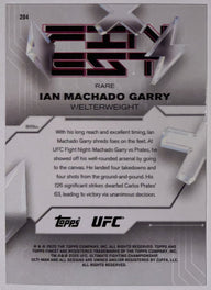 Achterzijde – Ian Machado Garry [204] – 2025 Topps Finest UFC | Lichcards