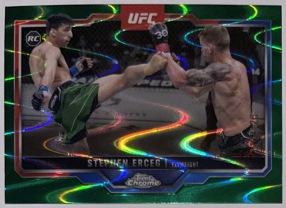 Voorzijde – Stephen Erceg [63] – 2025 Topps Chrome UFC | Lichcards Image principale du produit