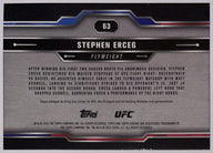 Achterzijde – Stephen Erceg [63] – 2025 Topps Chrome UFC | Lichcards